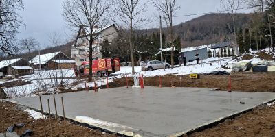 Ciepła Płyta Fundamentowa Kraków / Małopolska / skarpa i wody gruntowe