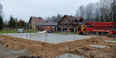 Płyta fundamentowa Solniczki k. BiałegoStoku / Podlaskie / wody gruntowe