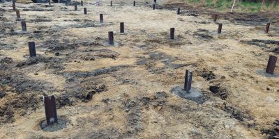 Pale Fundamentowe CFA w Pruszczu Gdańskim / Pomorskie / torfy